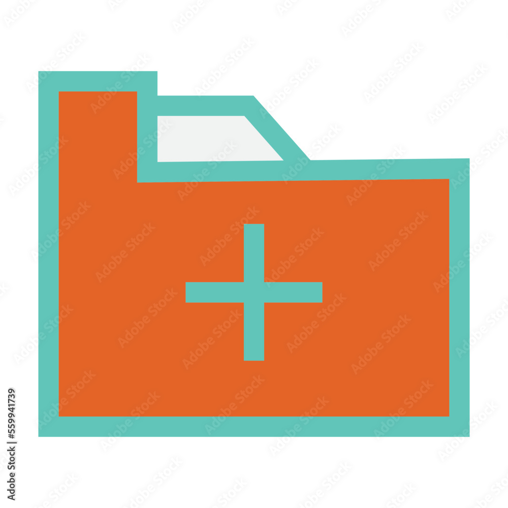 Fototapeta premium Folder Flat Icon