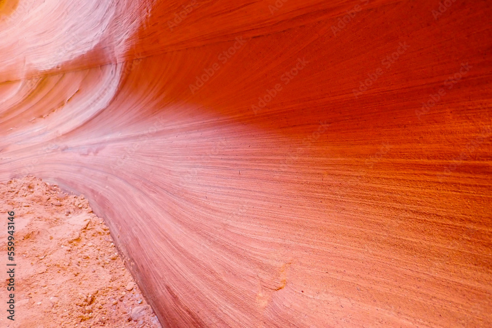 Sandstone rock formations in Waterhole Canyon, Arizona
