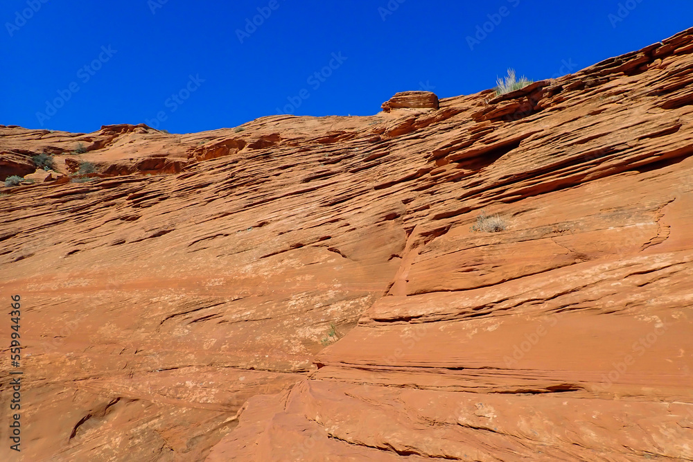 Sandstone rock formations in Waterhole Canyon, Arizona
