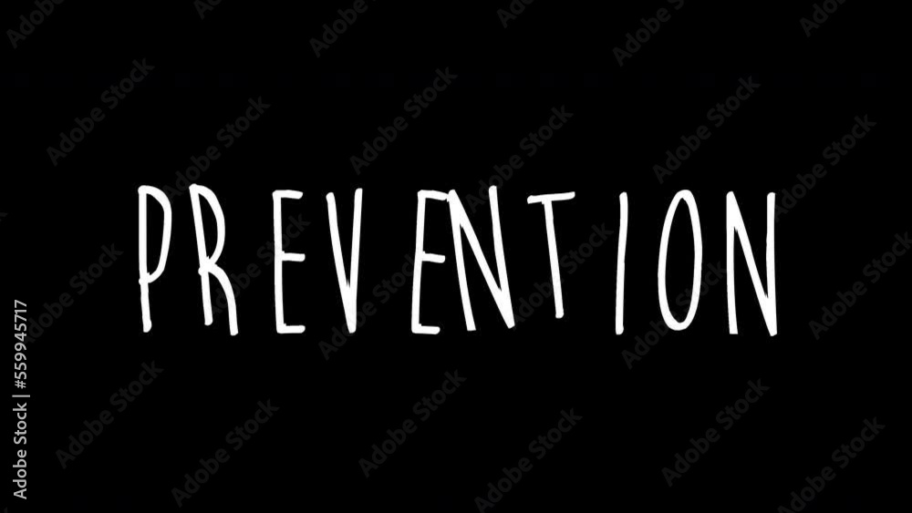 prevention Wiggle Text Concept animation.white text on black background.luma matte.video with animated typography.video for intros, openings, greetings. prevention Wiggle Text Concept animation.white text on black background.luma matte.video with animated typography.video for intros, openings, greetings.