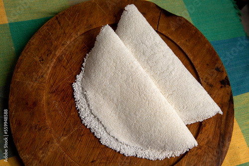 Beiju of Tapioca, Brazilian dish based on cassava starch photo