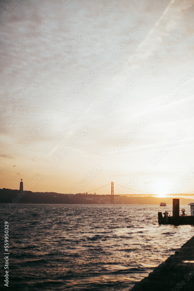 Obraz premium Sunset On The River