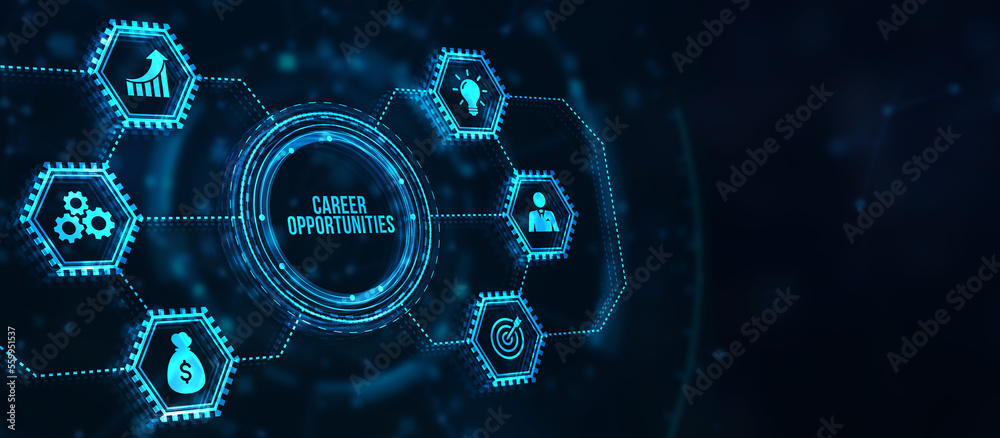 Internet, business, Technology and network concept. CAREER OPPORTUNITIES. 3d illustration. Internet, business, Technology and network concept. CAREER OPPORTUNITIES. 3d illustration.