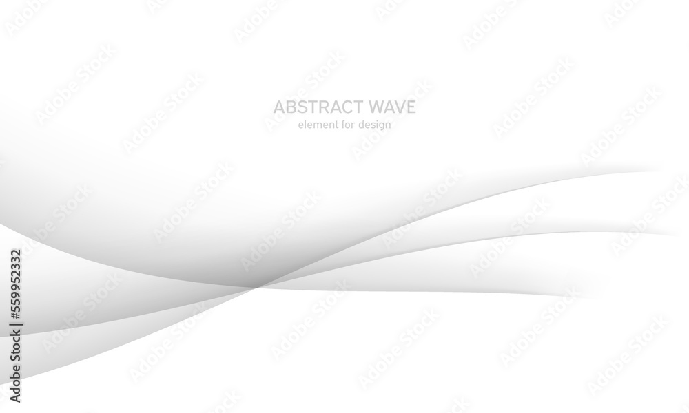 Abstract white background with smooth gray lines, waves. Modern, luxury and fashion. Gradient geometric. Vector illustration. Abstract white background with smooth gray lines, waves. Modern, luxury and fashion. Gradient geometric. Vector illustration.