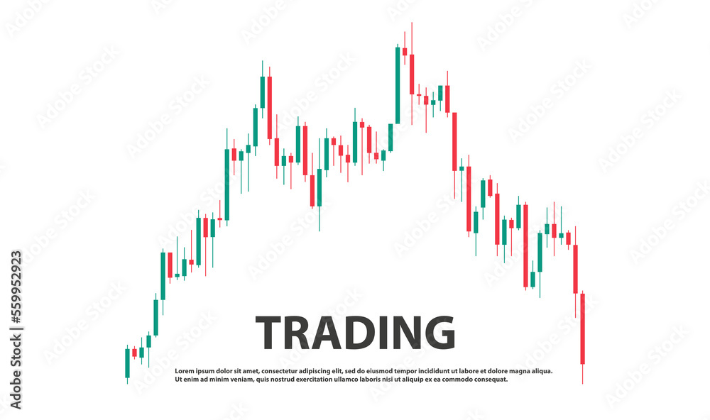 Trading Strategy Background. Vector Illustration