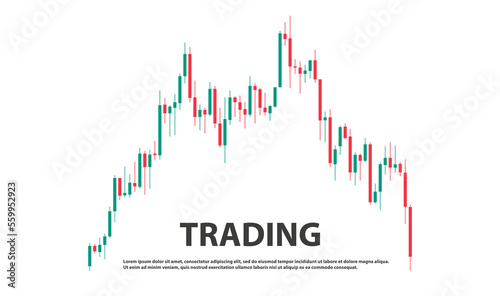 Trading Strategy Background. Vector Illustration