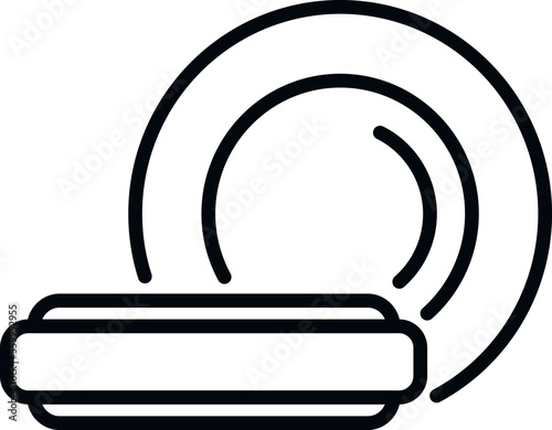 Honey cough drops icon outline vector. Remedy candy. Medical care