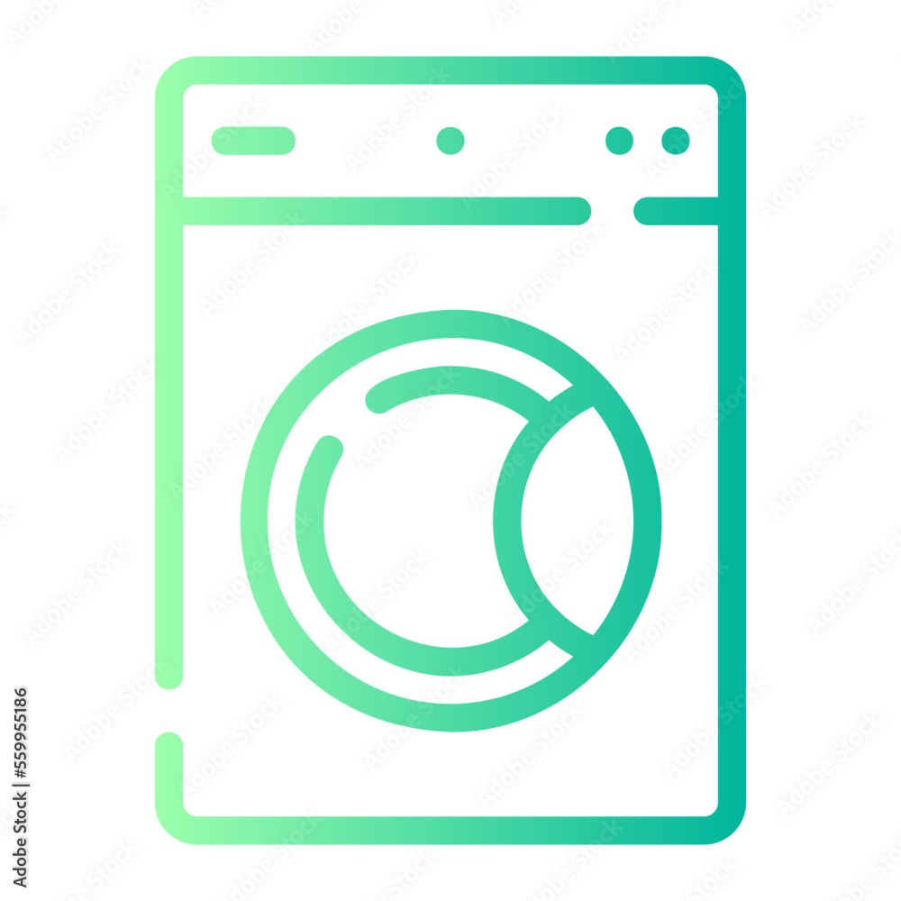 washing machine gradient icon washing machine gradient icon