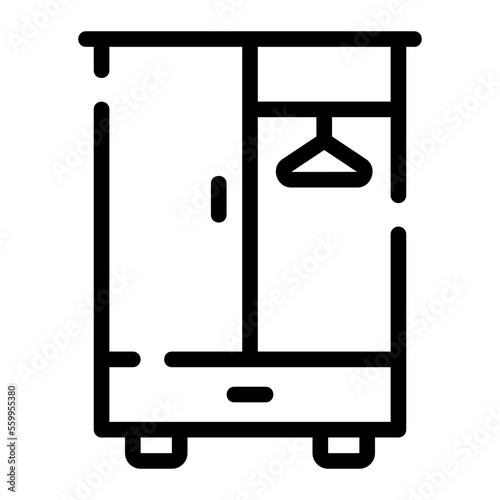 cupboard line icon