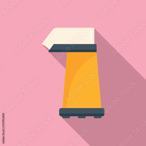 Popcorn tool icon flat vector. Seller cooking. Food stand