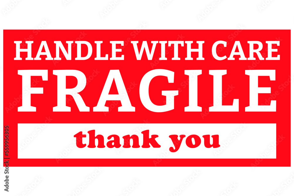 Shipping and storage labels fragile handle with care Shipping and storage labels fragile handle with care