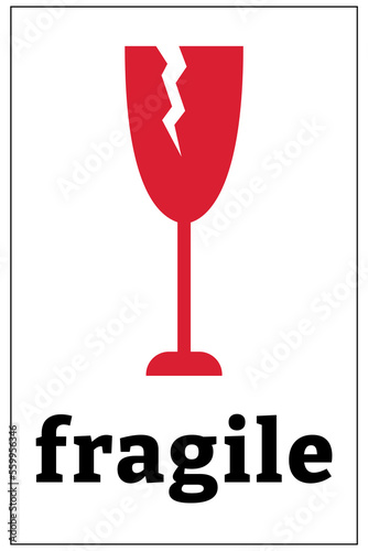 Shipping and storage labels fragile