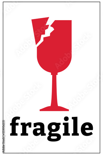 Shipping and storage labels fragile