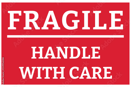 Shipping and storage labels fragile