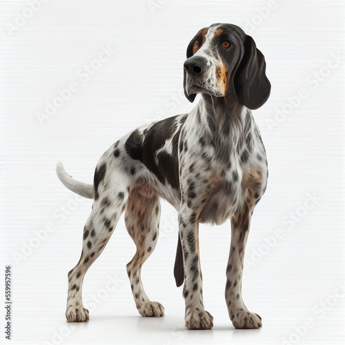 American Leopard Hound full body image with white background ultra realistic