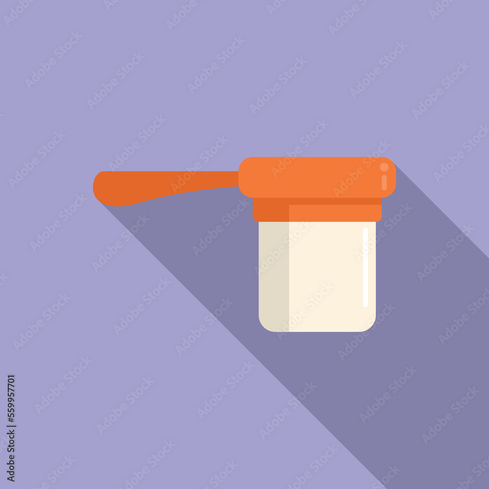 Food cutter icon flat vector. Cooking tool. Cut hand Food cutter icon flat vector. Cooking tool. Cut hand