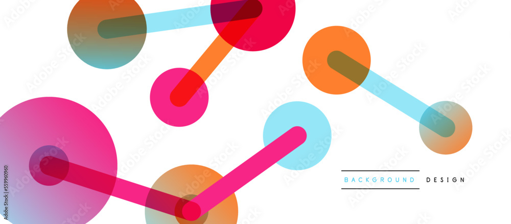 Line points connections geometric abstract background. Circles connected by lines. Trendy techno business template for wallpaper, banner, background or landing Line points connections geometric abstract background. Circles connected by lines. Trendy techno business template for wallpaper, banner, background or landing