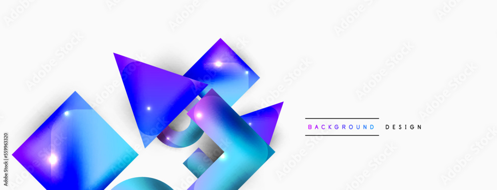 Minimal geometric abstract background. Primitive shapes composition backdrop. Trendy techno business template for wallpaper, banner, background or landing Minimal geometric abstract background. Primitive shapes composition backdrop. Trendy techno business template for wallpaper, banner, background or landing