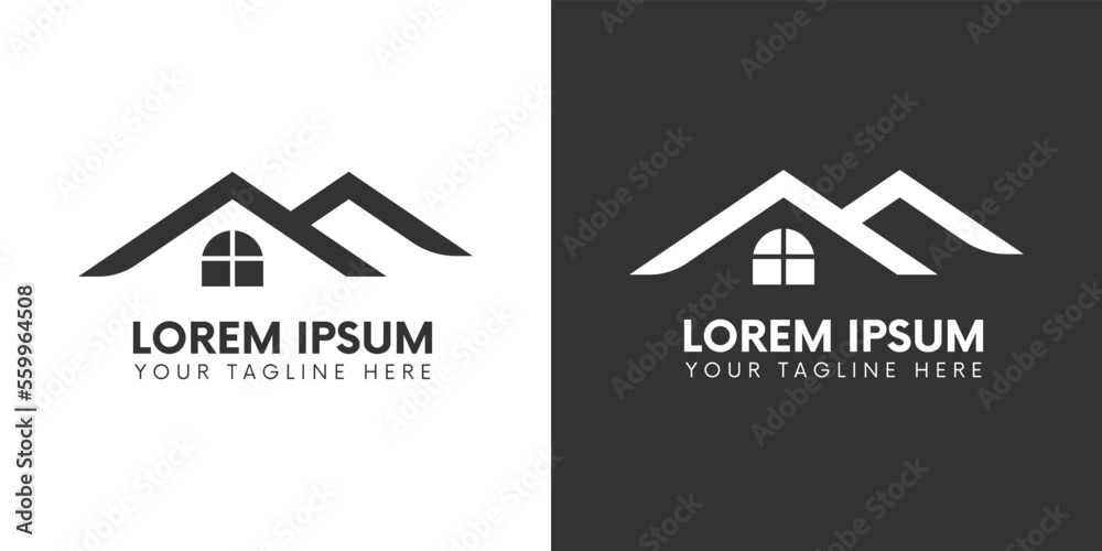 Abstract vector design template. Real estate logo icon design vector. Abstract vector design template. Real estate logo icon design vector.