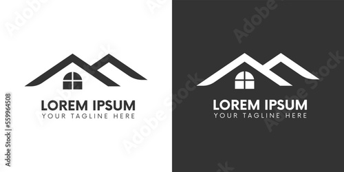 Abstract vector design template. Real estate logo icon design vector.