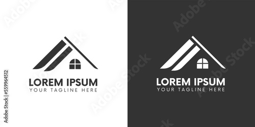 Abstract vector design template. Real estate logo icon design vector.