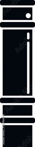 Home chimney icon simple vector. Brick factory. Stack fire