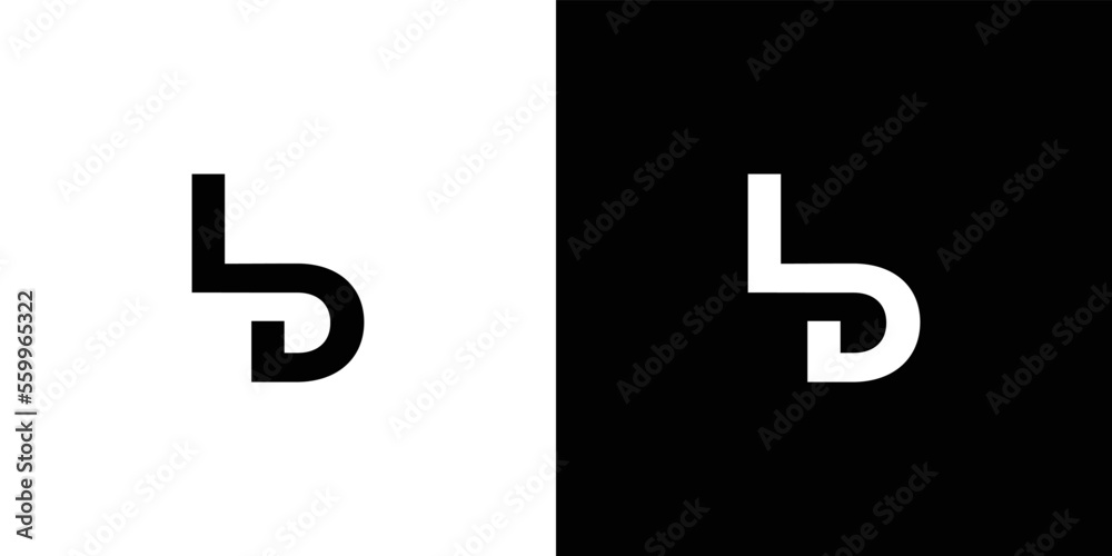 .Modern and unique  letter LD initials logo design - obrazy, fototapety, plakaty 