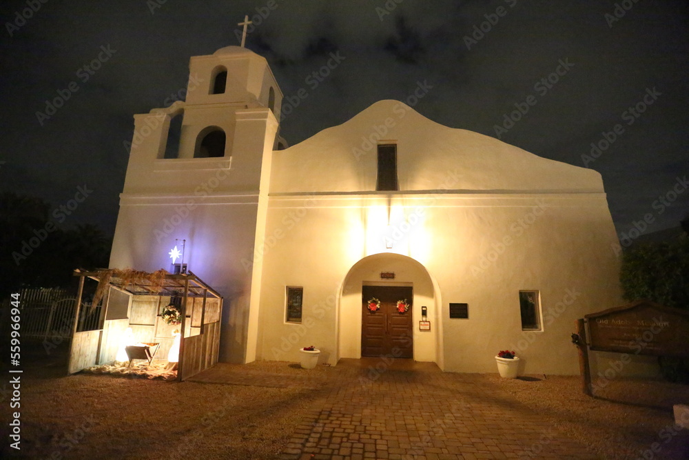 Fototapeta premium Old Adobe Mission Scottsdale Arizona