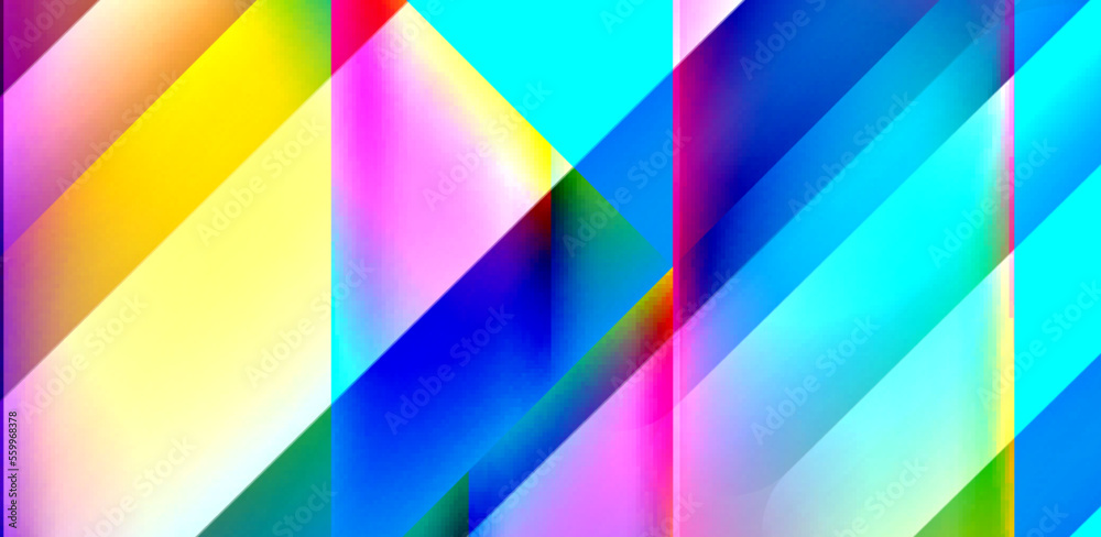 Dynamic bright lines abstract background, stripes with fluid colors, liquid gradients. Vector Illustration For Wallpaper, Banner, Background, Card, Book Illustration, landing page