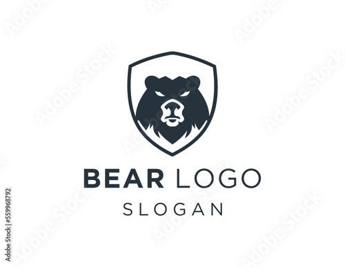 Fototapeta Naklejka Na Ścianę i Meble -  Logo design about Bear on a white background. created using the CorelDraw application.