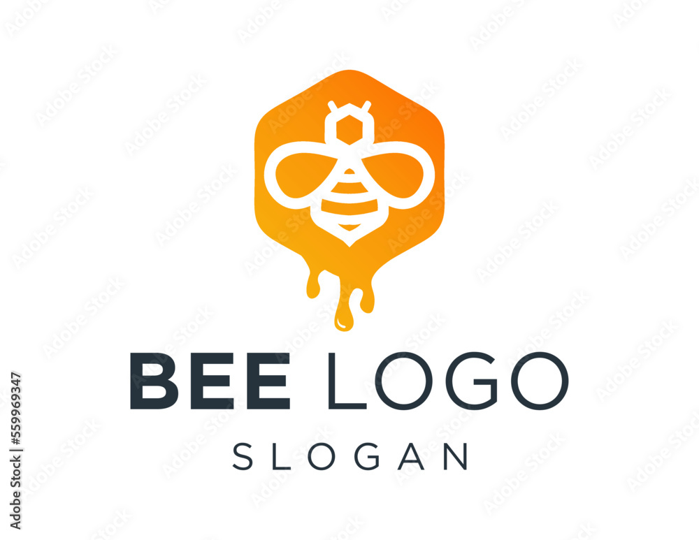 Logo design about Bee on a white background. created using the CorelDraw application. Logo design about Bee on a white background. created using the CorelDraw application.
