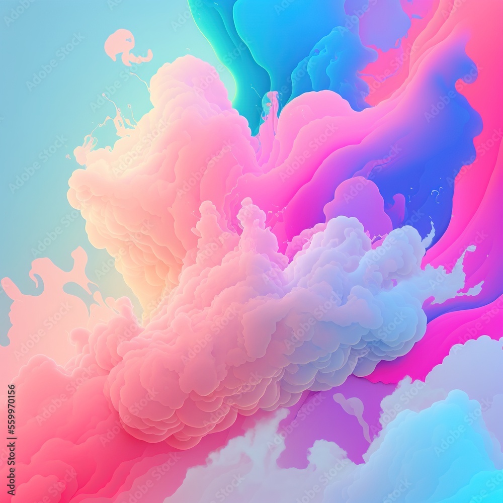 Obraz premium Background Color Pastel Wallpaper.Generative AI