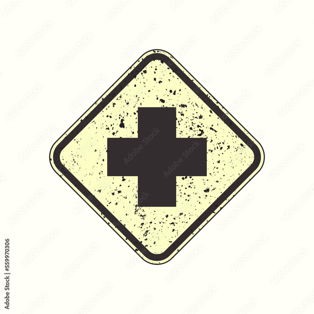 Obraz premium hospital traffic signs
