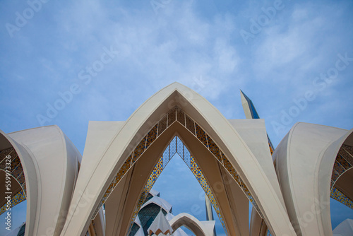 Al Jabbar great mosque of West Java, a brand new mosque, one of the biggest mosque in West Java, a landmark and icon of West Java Province. Located in Bandung. photo