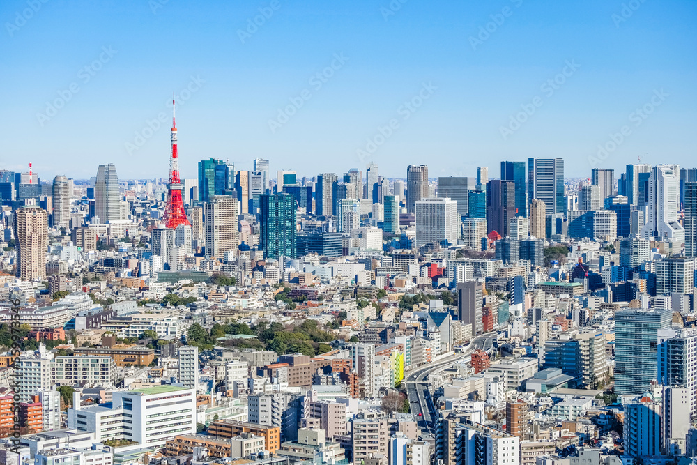日本の首都東京都の風景