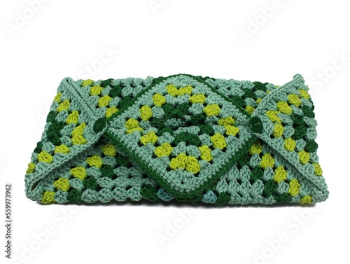 Green and Yellow Fabric Texture