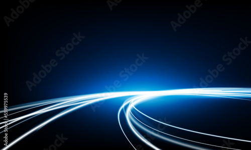 Abstract speed Business Start up launching product with Electric car and city concept Hitech communication concept innovation background,  vector design