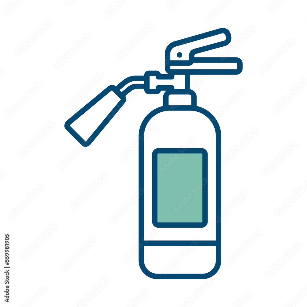 fire extinguisher icon vector design template in white background fire extinguisher icon vector design template in white background