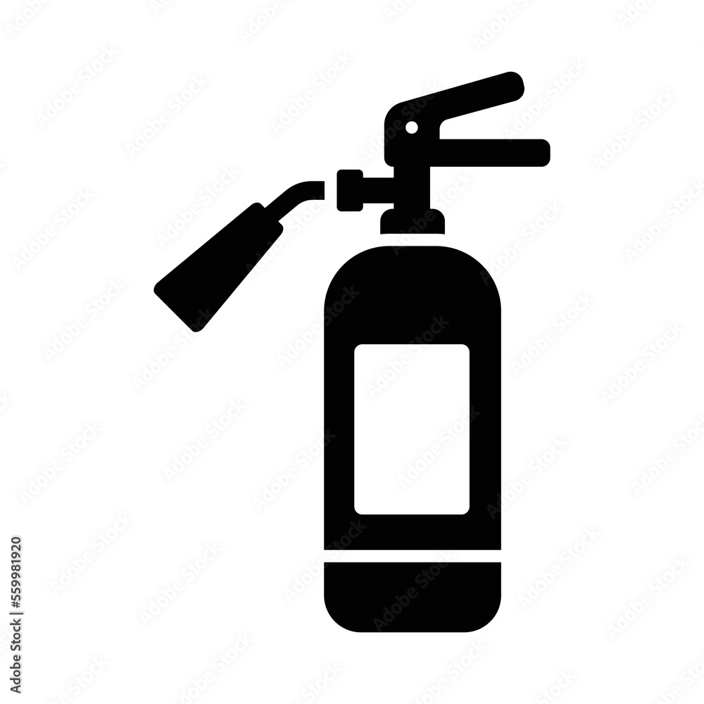 fire extinguisher icon vector design template in white background fire extinguisher icon vector design template in white background