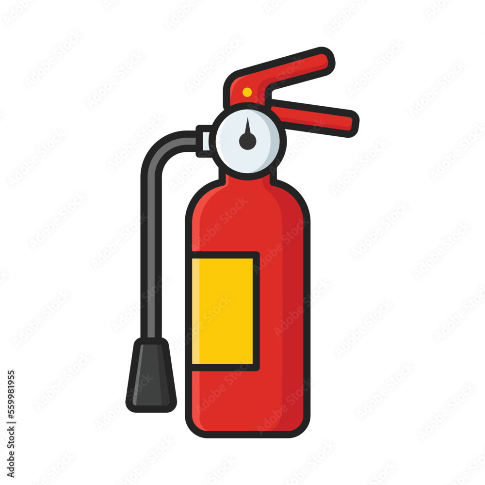 Obraz premium fire extinguisher icon vector design template in white background