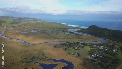 Australia Marsh Great Ocean Road Twelve Apostles slow forward Drone epic drive stunning oceanic scene establishing shot by Taylor Brant Film photo