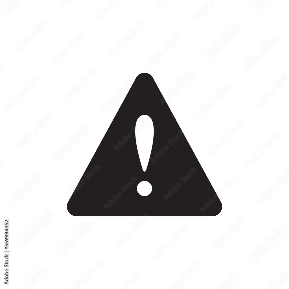 Warning vector icon, attention symbol in modern design style for web site and mobile app Warning vector icon, attention symbol in modern design style for web site and mobile app