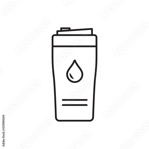 Tumbler drink icon design. Tumbler icon in trendy flat style design. Vector illustration.