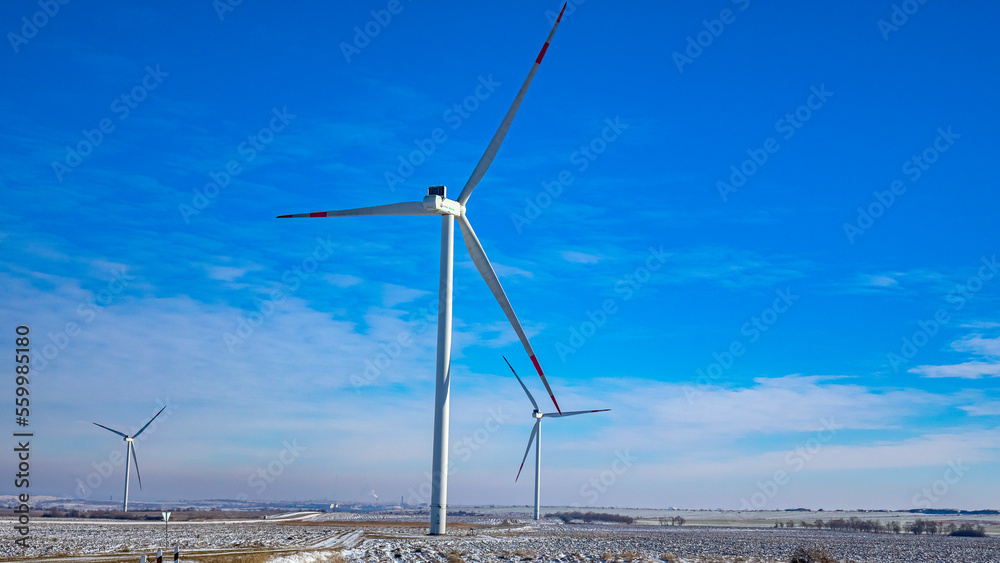 Fototapeta premium Wind power plant.
