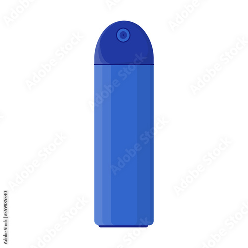 Air freshener vector illustration. Liquid with fresh smell in bottle, spray isolated on white background