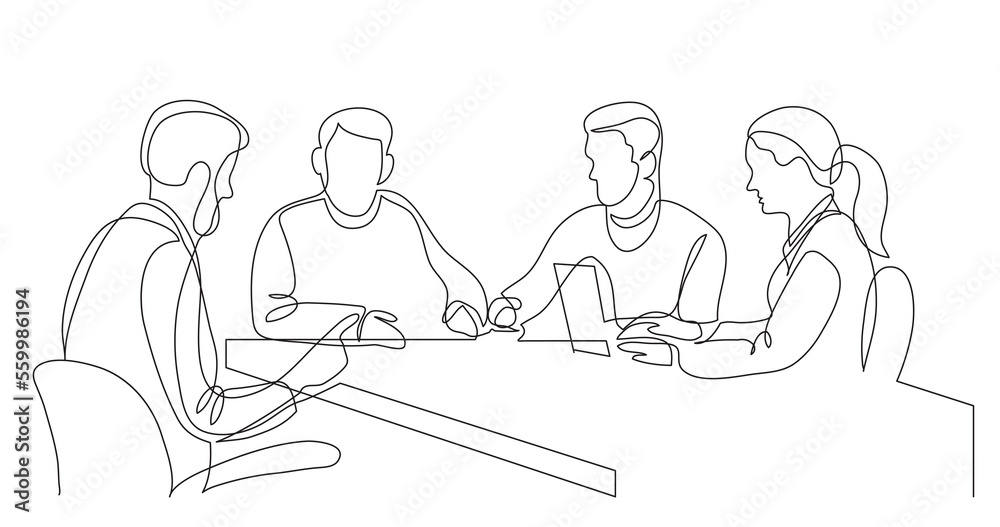 modern business team brainstorming during meeting - PNG image with transparent background