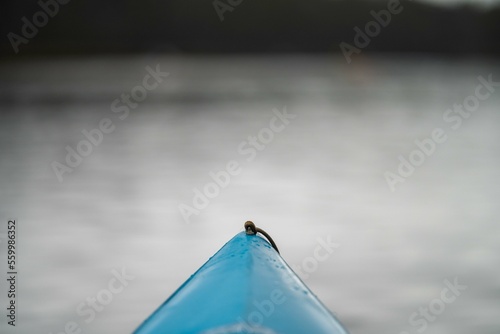 Kayaking on the river at sunset in Australia