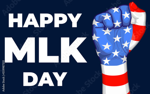 Text Happy Martin Luther King Day Background. I have a dream inspirational Quote. 16 Jan Martin Luther King Jr Day.