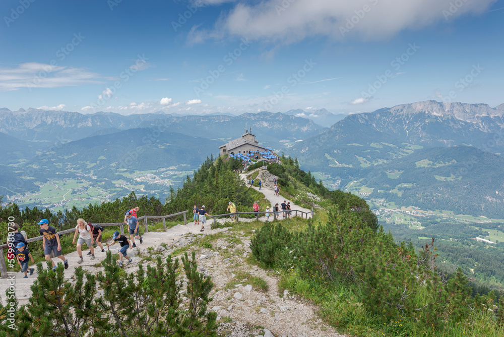 The Kehlsteinhaus, also known as Eagle’s Nest, is a Third Reich building in the Berchtesgadener Land district of Bavaria in Germany
