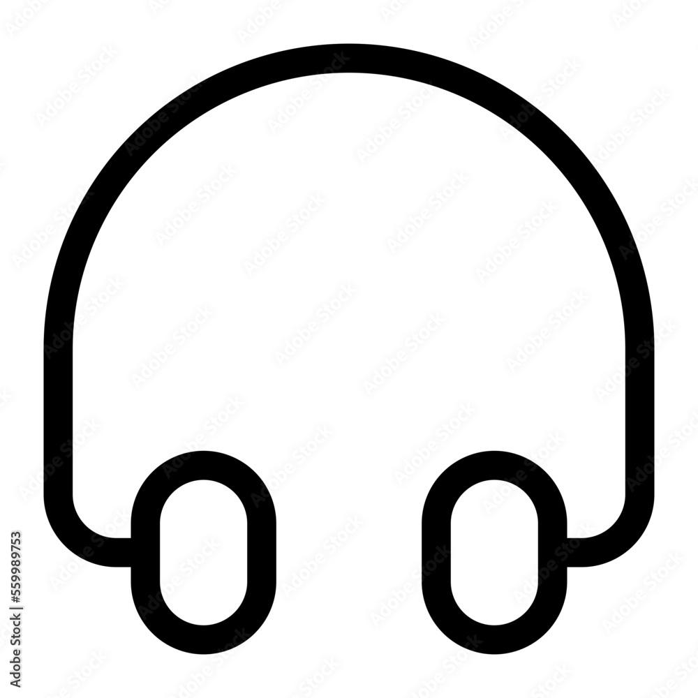 Headphone line icon Headphone line icon